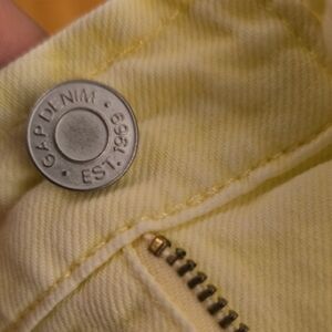 GAP Lemon Yellow Denim Pants
